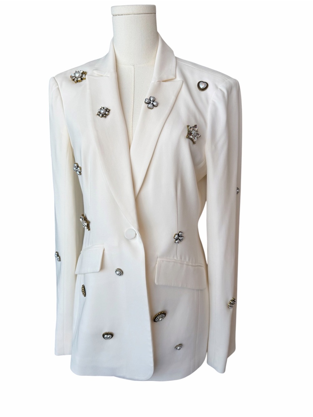 C Cinq à Sept Cheyenne embellished blazer Size 8